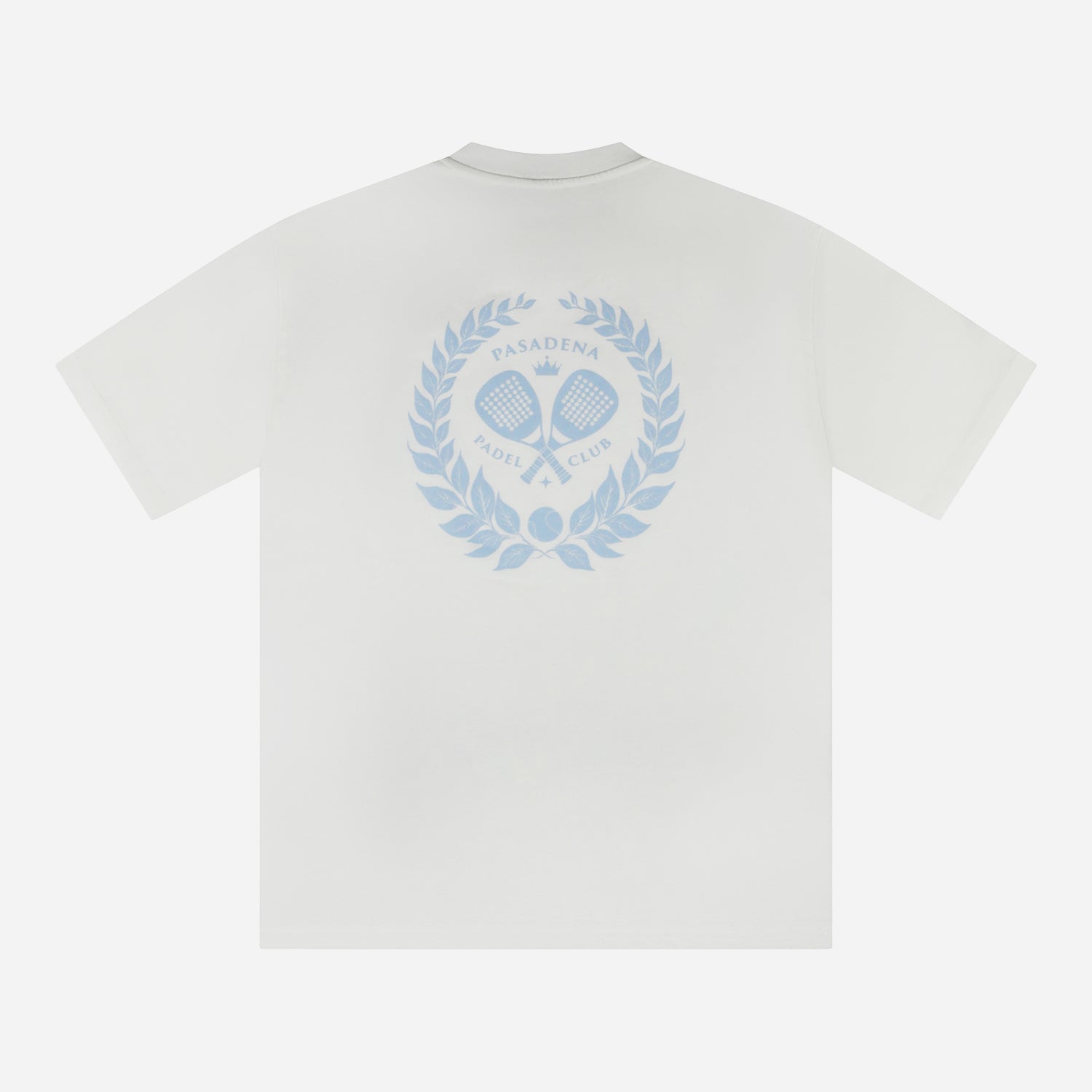 Sky Blue Wreath Tee | White